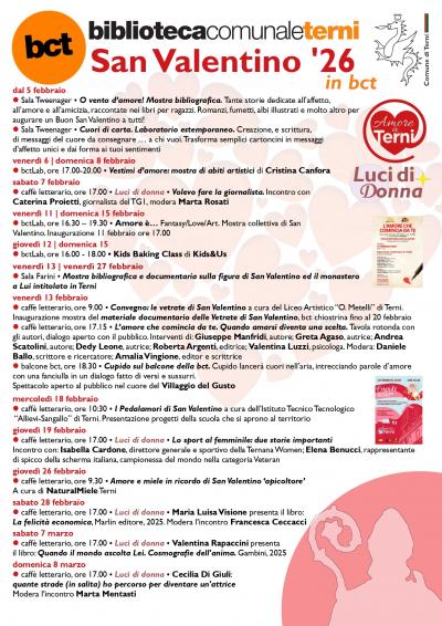 San Valentino 2026 in bct